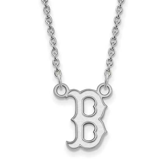 Sterling Silver MLB Boston Red Sox Sm Pend Necklace - 18 in. Sterling Silver MLB Boston Red Sox Sm Pend Necklace - 18 in.